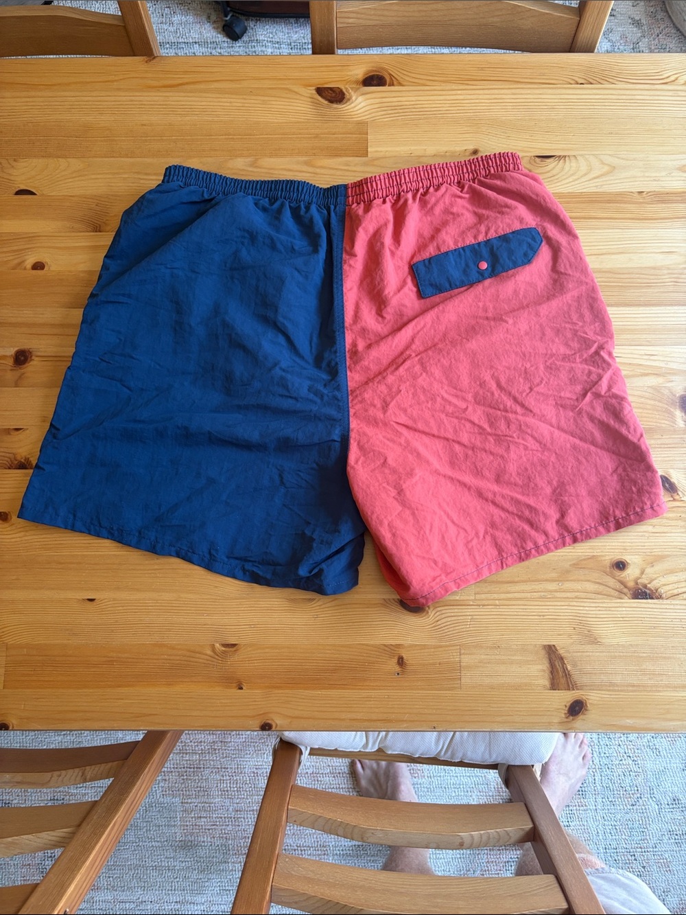 Patagonia Two-Tone Navy and RedSwim Trunks - Picture 3 of 9